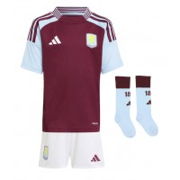 Otroški Nogometni dresi Aston Villa John McGinn #7 Domači 2024-25 Kratek Rokav (+ Kratke hlače)